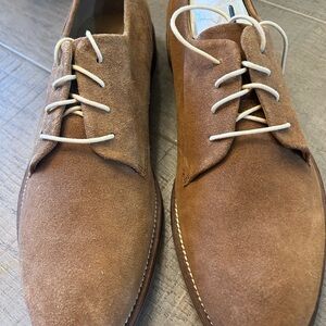 Elegant Brown Suede Derby Shoes